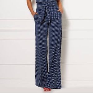 wide polka dot pants